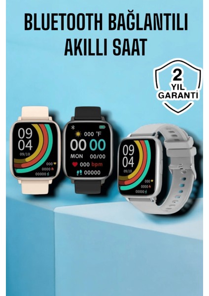 Titreşimli, Sağlık Takipli, Yeni Nesil Akıllı Saat 400MAH Batarya Kapasiteli