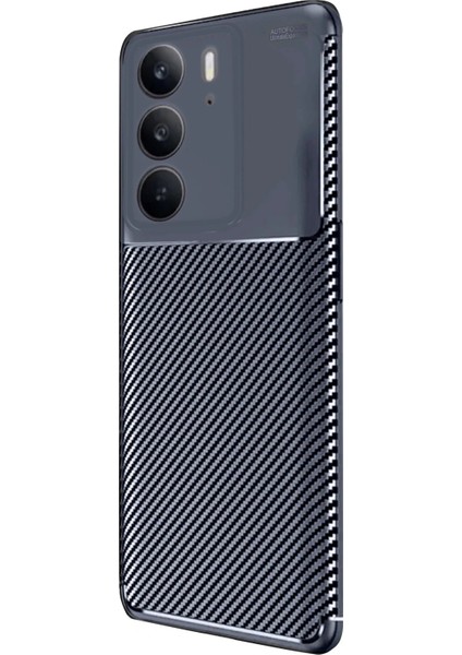 Realme C75 4g Auto Focus Karbon Kapak - Lacivert