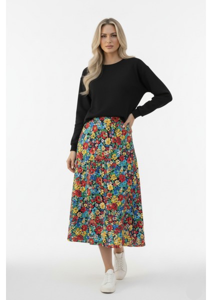 Modal Oversize Dökümlü Tüylenmez Basıc Kadın Sweatshırt fırsatları