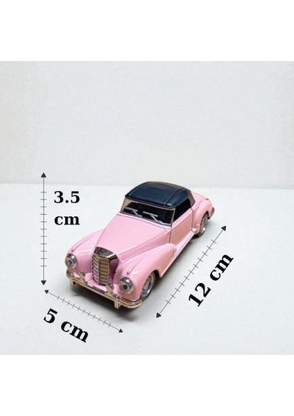 Nostaljik Klasik Çek Bırak Pembe Metal Araba – Koleksiyonluk Metal Model fiyatları