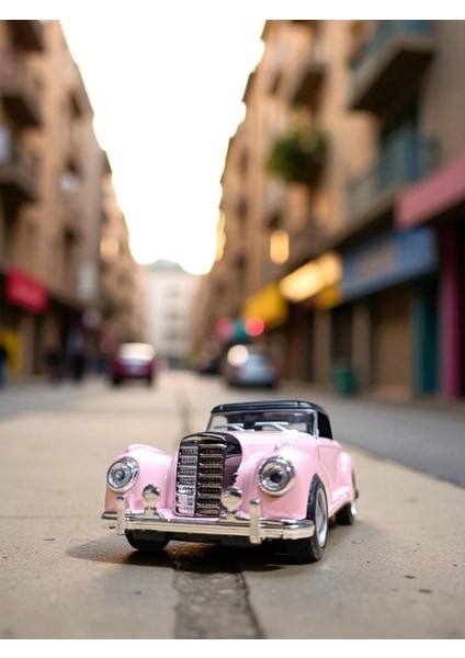 Nostaljik Klasik Çek Bırak Pembe Metal Araba – Koleksiyonluk Metal Model modelleri