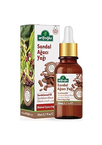 Arifoğlu Sandal Yağı 20ML - Doğal Cilt Bakımı, Yatıştırıcı Etki, Saf Esansiyel Yağ | Arifoğlu Sandalwood Oil 20ML - Natural Skincare, Soothing Effect, Pure Essential Oil