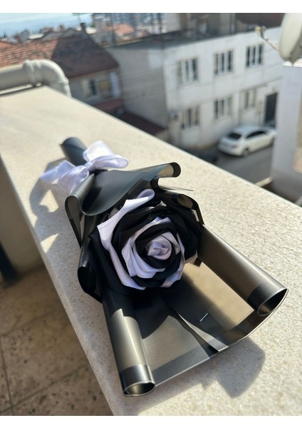 Tekli Taraftar Gül Buketi-Beşiktaş