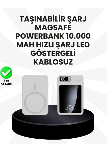5000MAH / 10000MAH Kapasiteli Manyetik Usb-C ve Kablosuz Powerbank