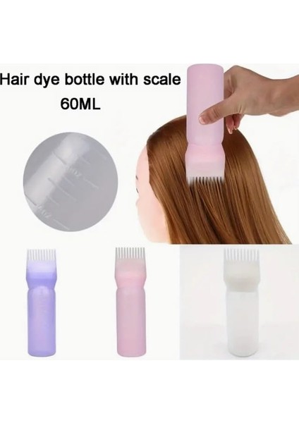 Aee® 2'li Saç Bakım Seti Saç Derisi Masaj Kadın Erkek Duş Tarağı Saç Bakım Yağı Uygulama Şişesi Kan Akışı Hızlandırı Saç Çıkartıcı Erkek Kadın