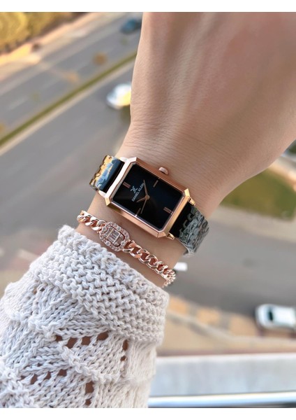 Çelik Kordonlu 2 Yıl Garantili 3 Atm Suya Dayanıklı Kadın Kol Saati+Bileklik BD13785.10 fiyatları