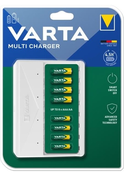57659 USB Multi Charger 8li Pil Şarj Cihazı (Aa-Aaa-Nımh)