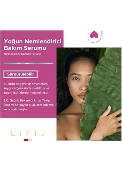 Lifij Yoğun Nemlendirici Bakım Serumu, Cildin Nem Tutma Kapasitesini Arttırarak Ihtiyacı Olan Nemi Karşılamaya ve Cildinizin Onarılmasına Yardımcı Olur (30ML)