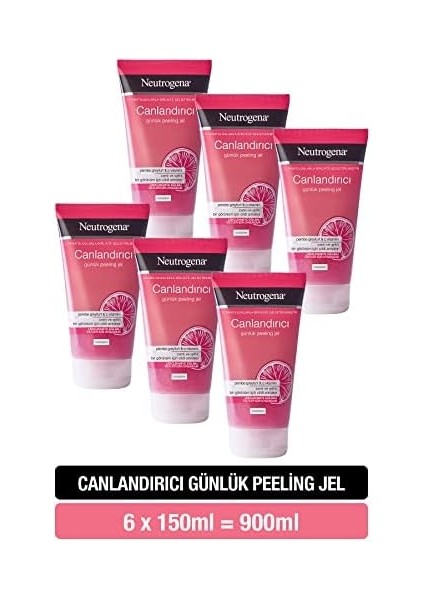 Neutrogena Canlandırıcı Günlük Peeling Jeli (6 x 150 Ml) fiyatları