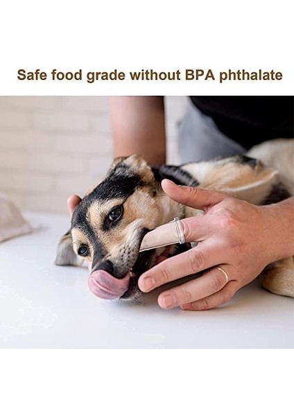 Kyrotech 2'li Silikon Parmak Diş Fırçası – Şeffaf Evcil Hayvan Diş Hijyen Fırçası, Köpek ve Kedi Ağız Bakımı Için, Küçük, Orta ve Büyük Irklar Için Uygun fiyatları