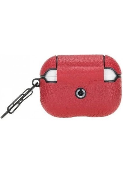 Apple Airpods Pro Uyumlu Deri Kılıf Juni Erc2 Kırmızı modelleri