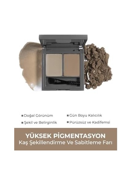 Alıx Avıen Şekillendirici, Belirginleştirici Açık Kahve Kaş Sabitleme Farı-Perfect Fix Brow Palette 701 Brown modelleri