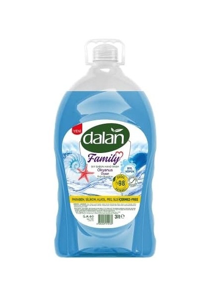 Dalan Family Okyanus Sıvı Sabun 3 L