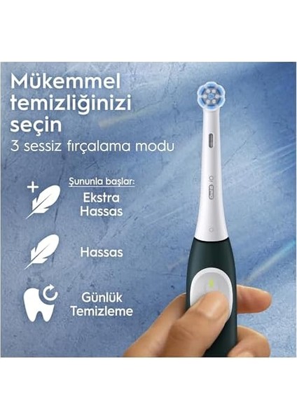 Oral-B Io 2 Siyah Diş Fırçası - Yeşil, Seyahat Kabı ile fiyatları
