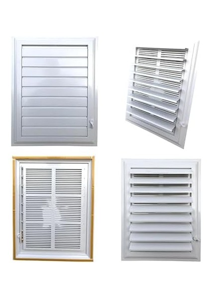 Menfez Wc Tuvalet Havalandırma Plastik Panjur Beyaz 35X35 cm fiyatları