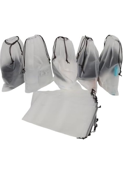 Meapuff,10'lu Set 20X30 cm Su Geçirmez Kozmetik ve Plaj Çantası