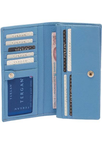 Mavi Hakiki Deri Kadın Cüzdan - S1CB00005685-C43 fırsatları