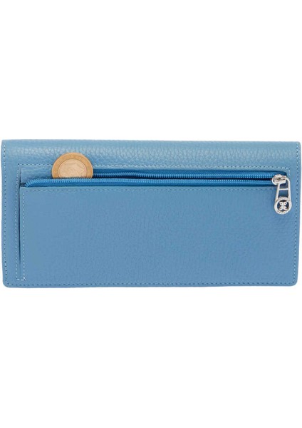 Mavi Hakiki Deri Kadın Cüzdan - S1CB00005685-C43