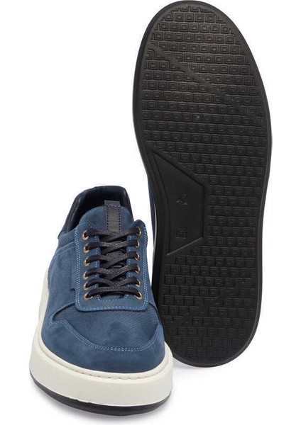 Mavi Hakiki Nubuk Deri Erkek Sneaker - E24I1AY56807-F58