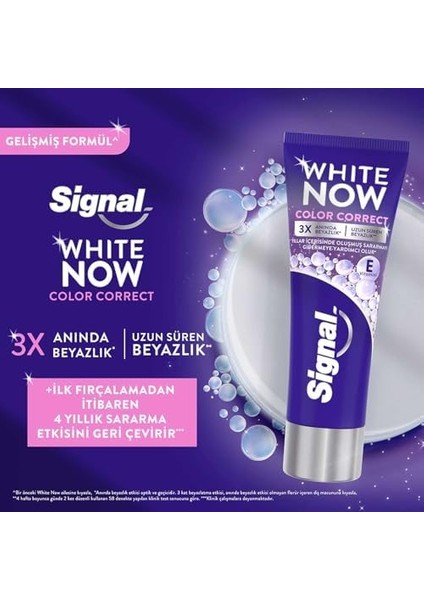 Signal White Now Color Correct Uzun Süren Beyazlık Diş Macunu 75 ml fiyatları