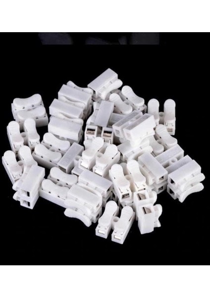 Lua Mandallı Vidasız Klemens Basmalı Tip 2 Li 2 Pin 100'LÜ Paket fiyatları