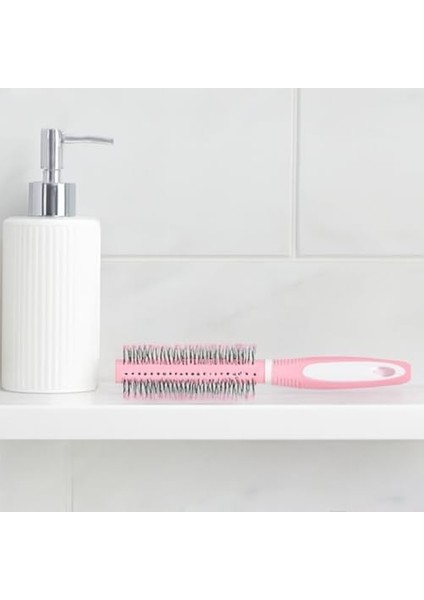 Toz Pembe Yuvarlak Saç Fırçası ve Tarak – Masaj Uçlu, Hacim ve Şekillendirme Için fiyatları