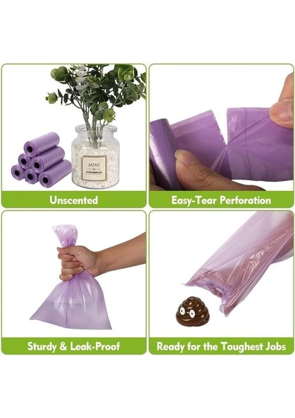 Kyrotech 20 Rulo (300 Adet) Renkli Köpek ve Kedi Kaka Poşeti | Dayanıklı Atık ve Çöp Torbası, Taşınabilir Poop Bag Set modelleri