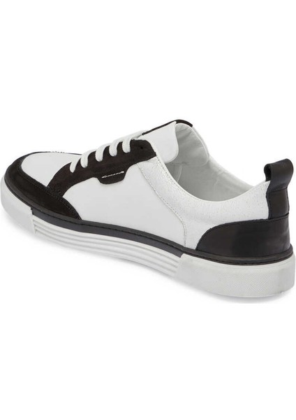 Siyah Hakiki Deri Erkek Sneaker - E24I1AY56853-A01