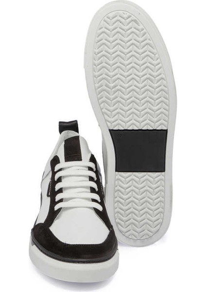 Siyah Hakiki Deri Erkek Sneaker - E24I1AY56853-A01