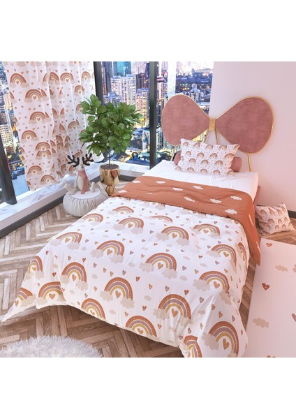 Pastel Çift Taraflı Çocuk Nevresim Takımı Polycotton