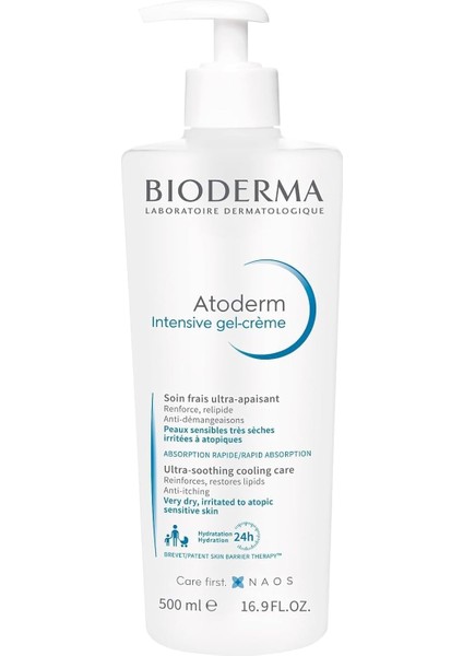 Bioderma Atoderm Intensive Gel-Cream Çok Kuru ve Atopi Eğilimli Ciltler Için Niasinamid Içeren Yatıştırıcı Jel Krem Bebek, Çocuk ve Yetişkin Kullanımına Uygun