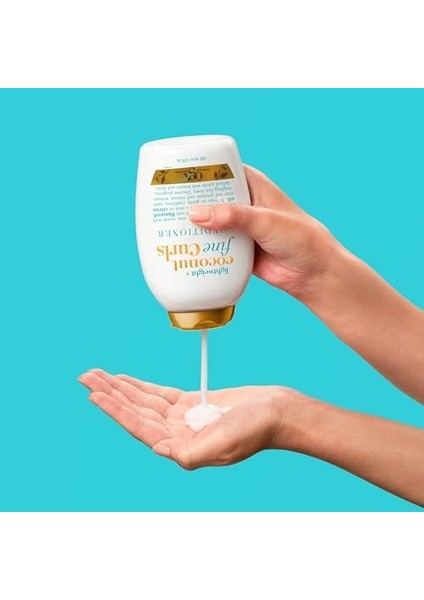 Ogx Lightweight + Hindistan Cevizi Ince Kıvırcık Saç Kremi, Hafif, Hindistan Cevizi Suyu Kremi, 13OZ modelleri