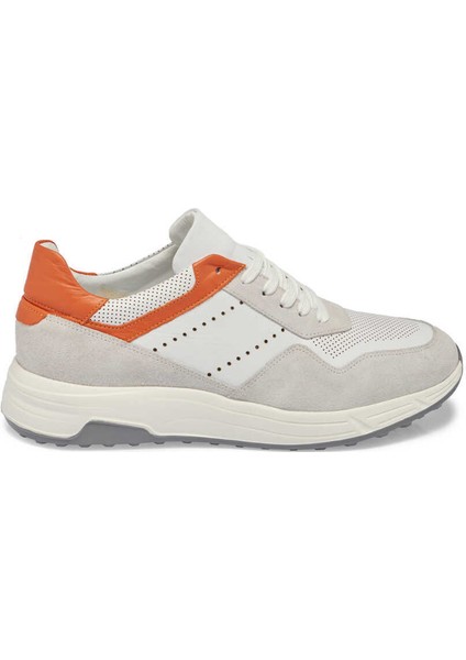 Beyaz Hakiki Deri Erkek Sneaker - E24I1AY56859-A26
