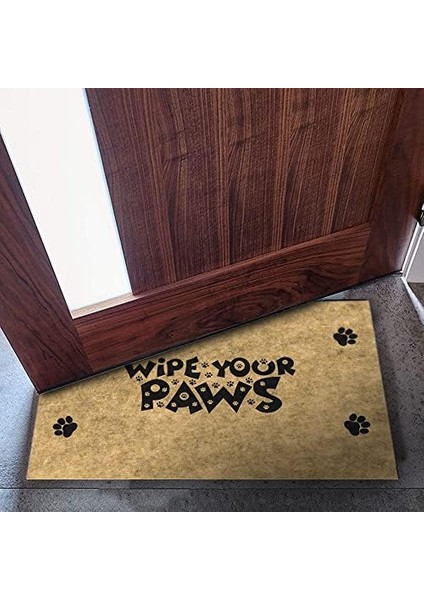 Tasarımlı Dekoratif Kapı Önü Paspas, Dış Mekan/ev Içi/ /mutfak/yatak Odası/giriş Paspasları (Paws, 45X70) fiyatları