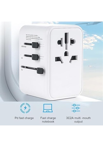 35W 3in1 Type-C Çok Yönlü Şarj Evrensel Seyahat Charge Station fiyatları