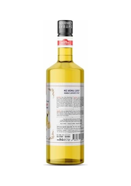 Nish Muz Aromalı Şurup 700 ml - P fiyatları