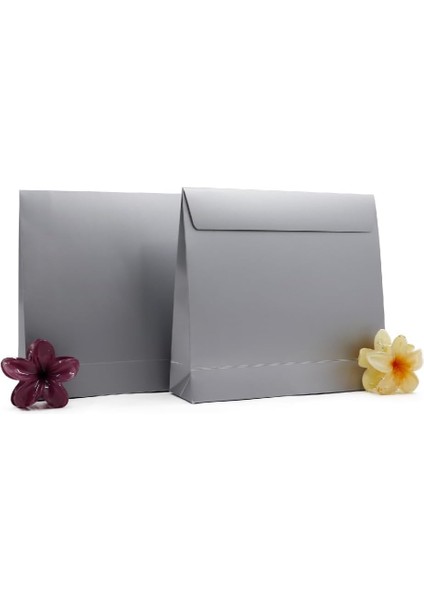25X23 Kitap Boy Gümüş Hediye Kutusu