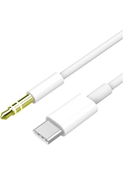 Type-C To 3.5mm Aux Kablo, Aux Ses Kablosu, Type C To 3.mm Aux Hızlı Şarj Kablosu