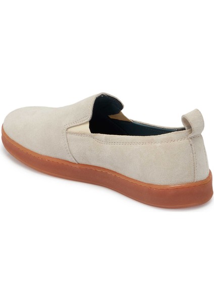 Bej Hakiki Süet Deri Erkek Casual Ayakkabı - E24I1AY56795-B79