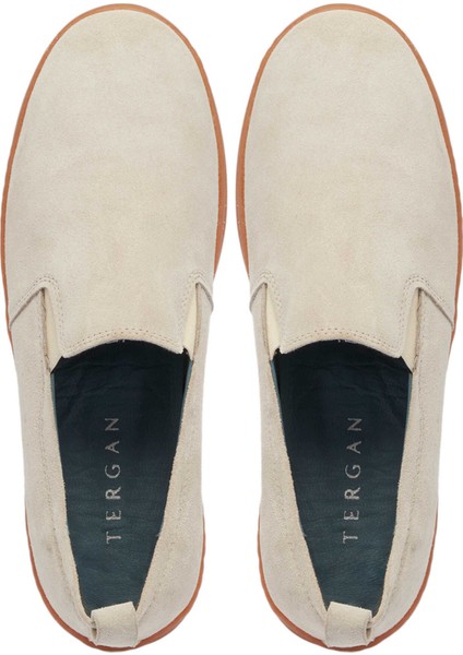 Bej Hakiki Süet Deri Erkek Casual Ayakkabı - E24I1AY56795-B79