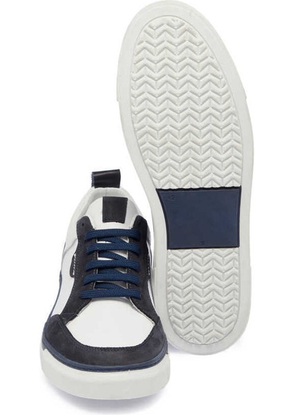 Lacivert Hakiki Deri Erkek Sneaker - E24I1AY56853-D44