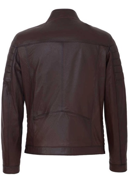 Kahve Hakiki Deri Erkek Hakiki Deri Mont - E23KDM310544-R4W