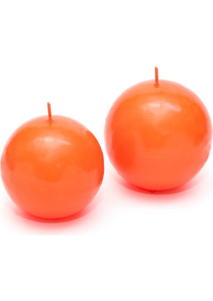 Turuncu Top Mum Seti (7 Cm-8 Cm)