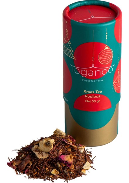Toganoo Tea Christmas Tea Yılbaşı Hediyelik Çay Rooibos Bitki Çayı Harmanı 50 gr modelleri