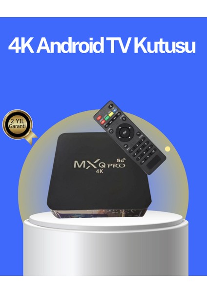 Akıllı Android Tv Box – 4K Çözünürlük 2gb Ram 16GB Depolama Hızlı Wi-Fi - CHT2072-2787