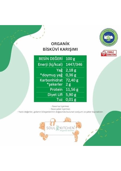 Soul Kıtchen Organik Bisküvi Karışımı 300GR fiyatları