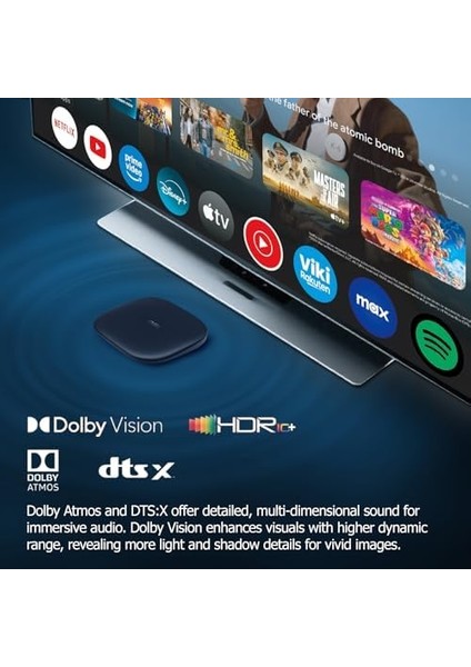 Mi Tv Box S 3nd Gen, 2gb Ram + 32 GB Rom, 4K Ultra Hd Yayın Üreme Makinesi, Bluetooth, Wi-Fi, 3. Nesil, Siyah fiyatları