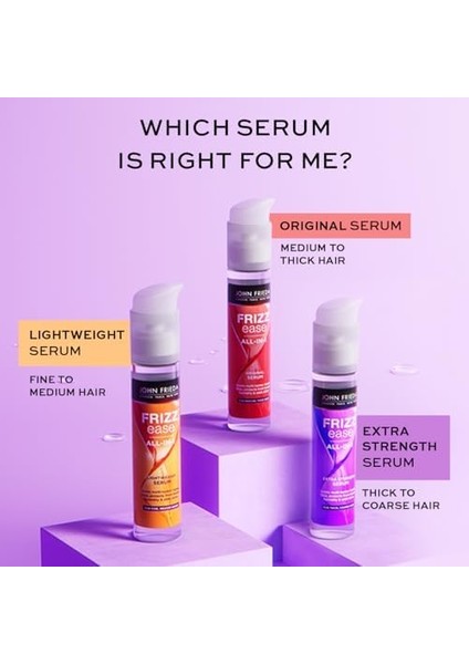 John Frieda Frizz Ease Kalın ve Inatçı Saçlar Için Ekstra Güç Serum 50 ml modelleri