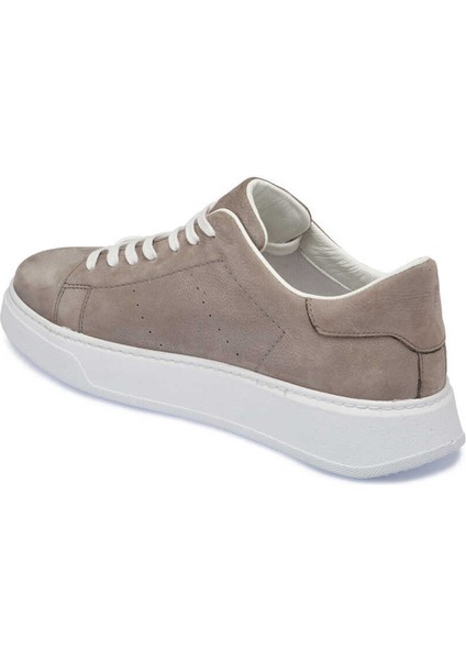 Gri Hakiki Deri Erkek Sneaker - E24I1AY56839-A40