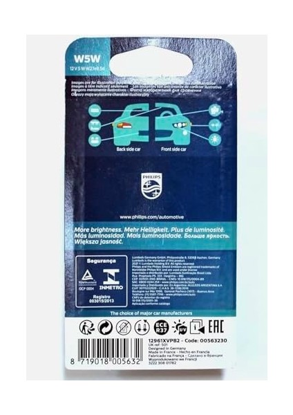 T10 W5W 12V X-Tremevision PRO150 Plaka, Tavan Ampülü, 2'li Paket modelleri